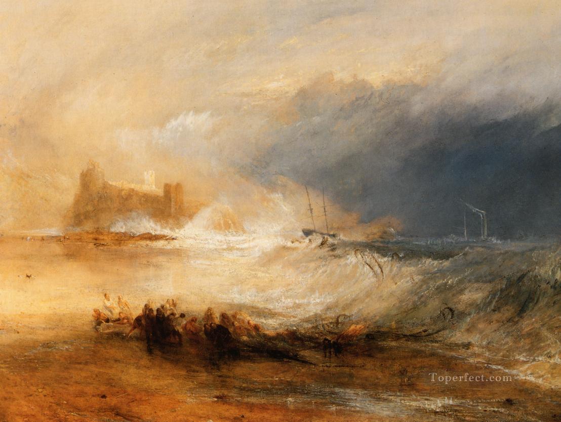 Wreckers Coast of Northumberland Romantic Turner Oil Paintings